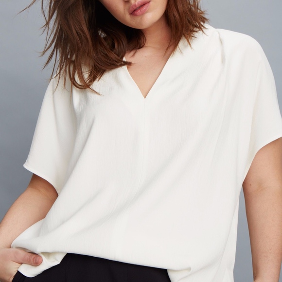 Universal Standard Tops - Universal Standard Cambria Top (White)